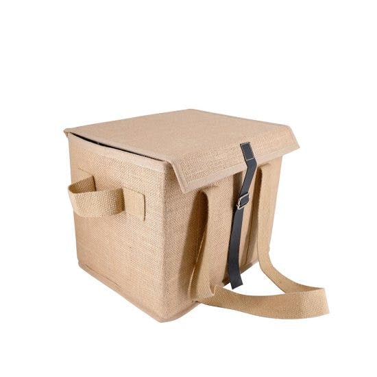 Jute Basket with Transport Handles -JTB6