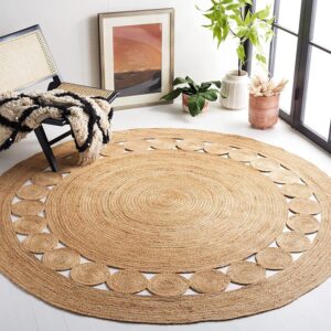 Simple Round Shape Jute Floor Mat carpet