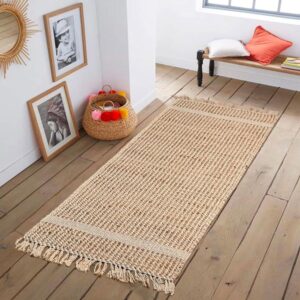 Rectangular Jute Floor Mat Carpet