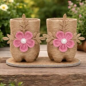 Jute Crafted Pen Holder | Eco Friendly